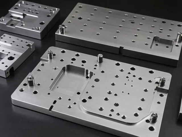 CNC milled precision plates and fixture bases with tight-tolerance hole patterns