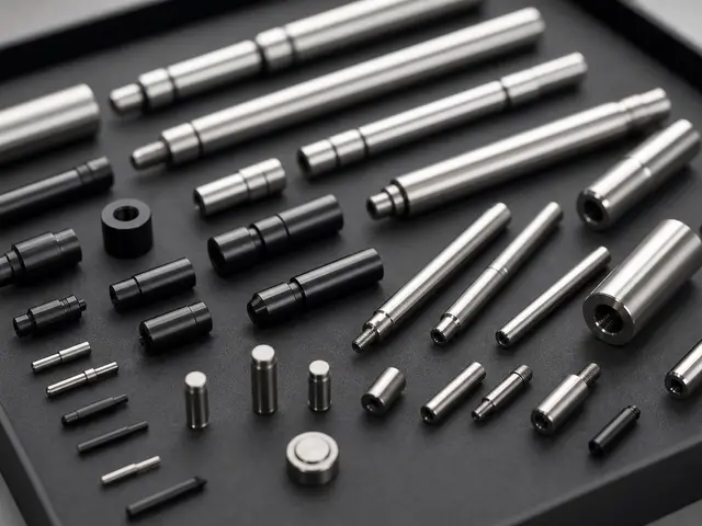 Swiss CNC turned precision pins, dowel pins, spacer pins, and micro shafts in stainless and black oxide finishes