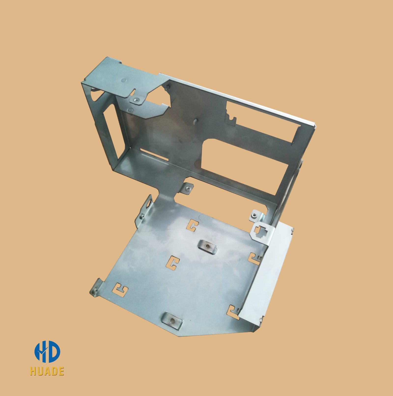 Sheet metal chassis structure for industrial equipment