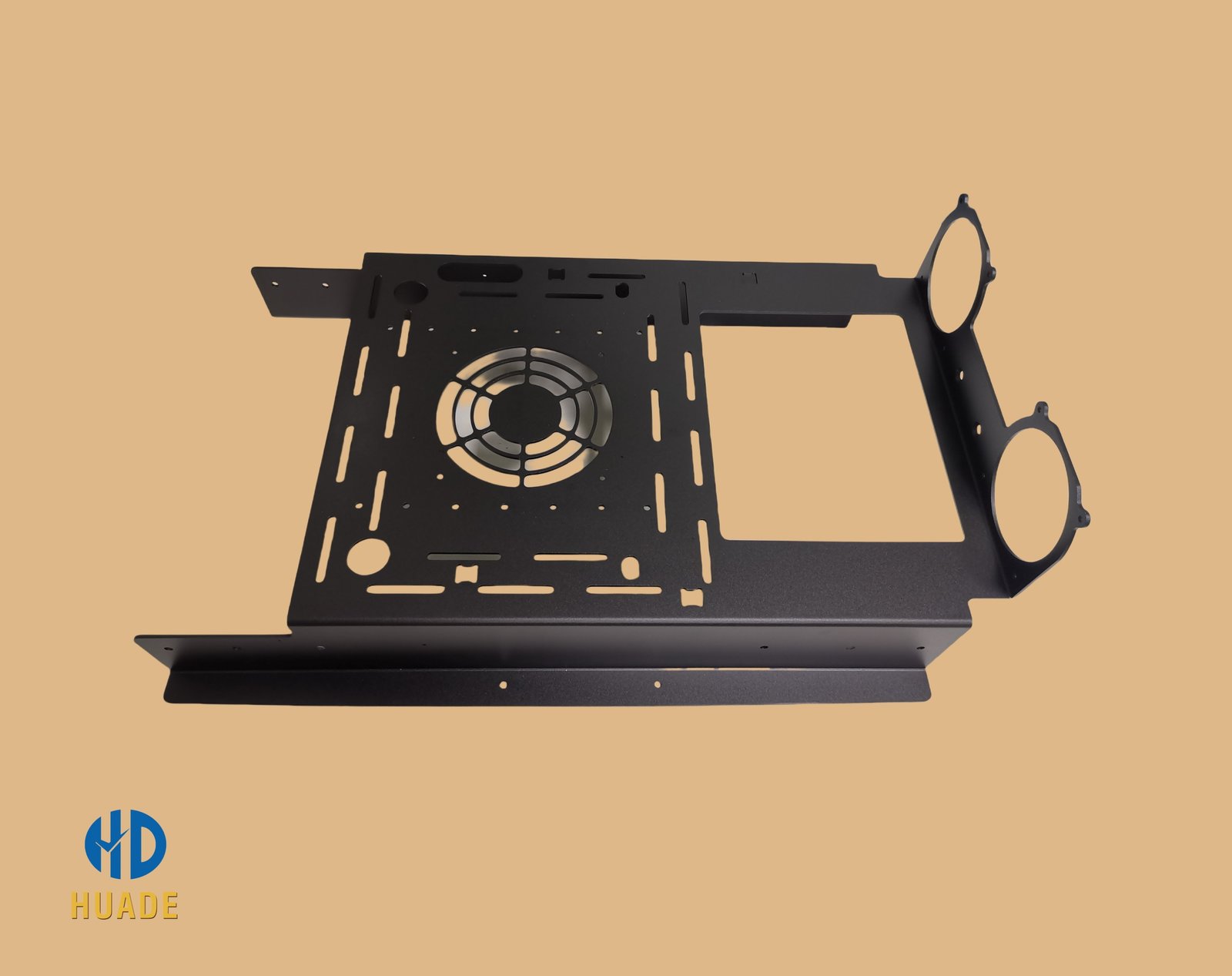 Powder coated industrial sheet metal frame panel